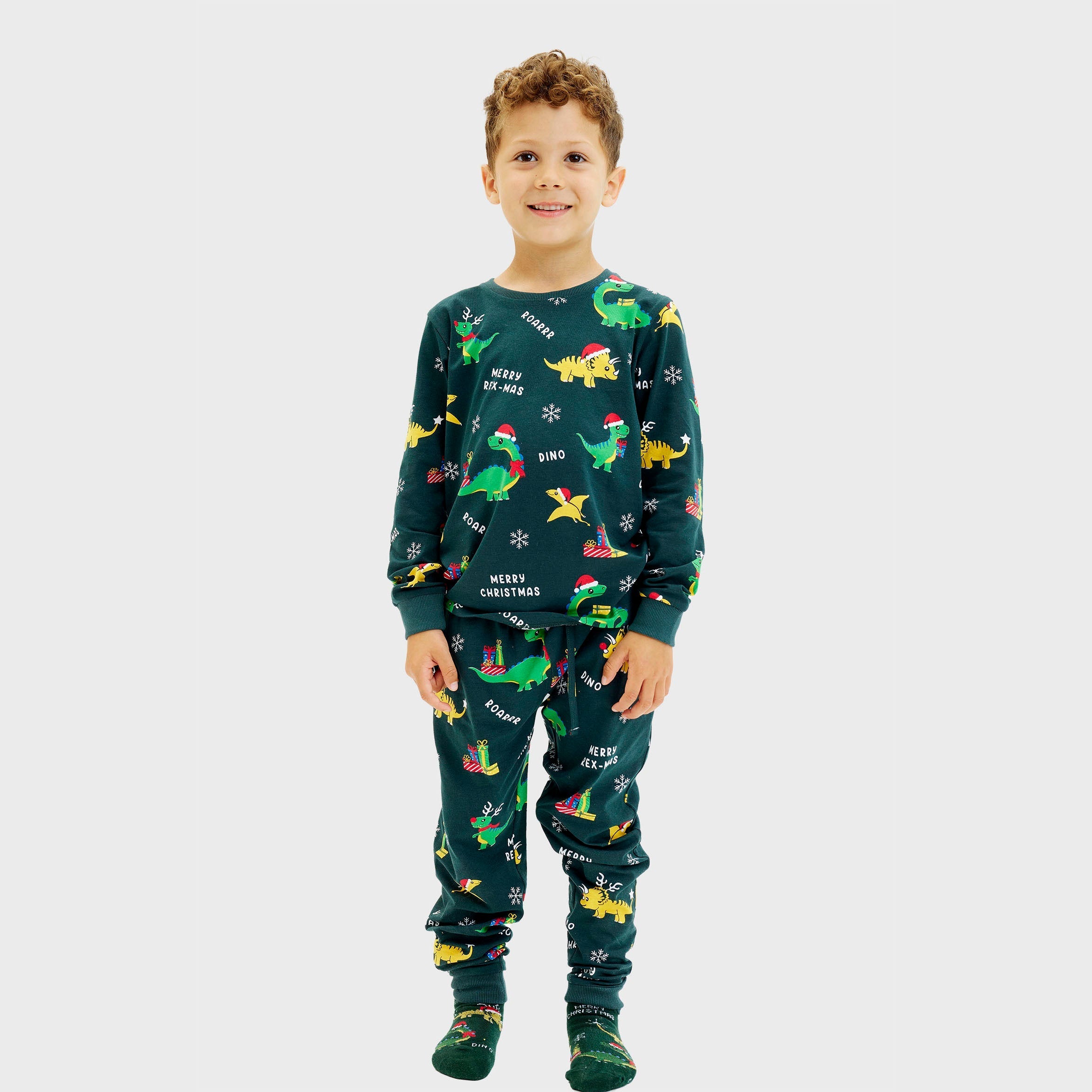 Dino christmas pyjamas - child